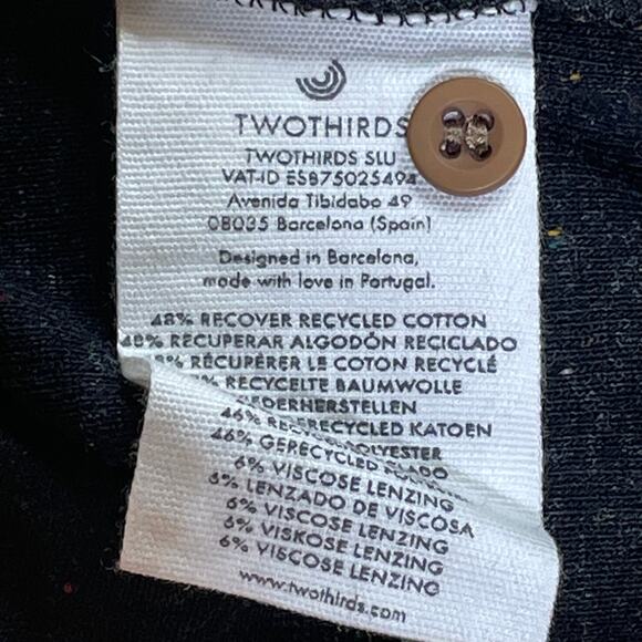 TwoThirds NWT Ronde Black Multicolour Neps Cardigan XS - Picture 5 of 5